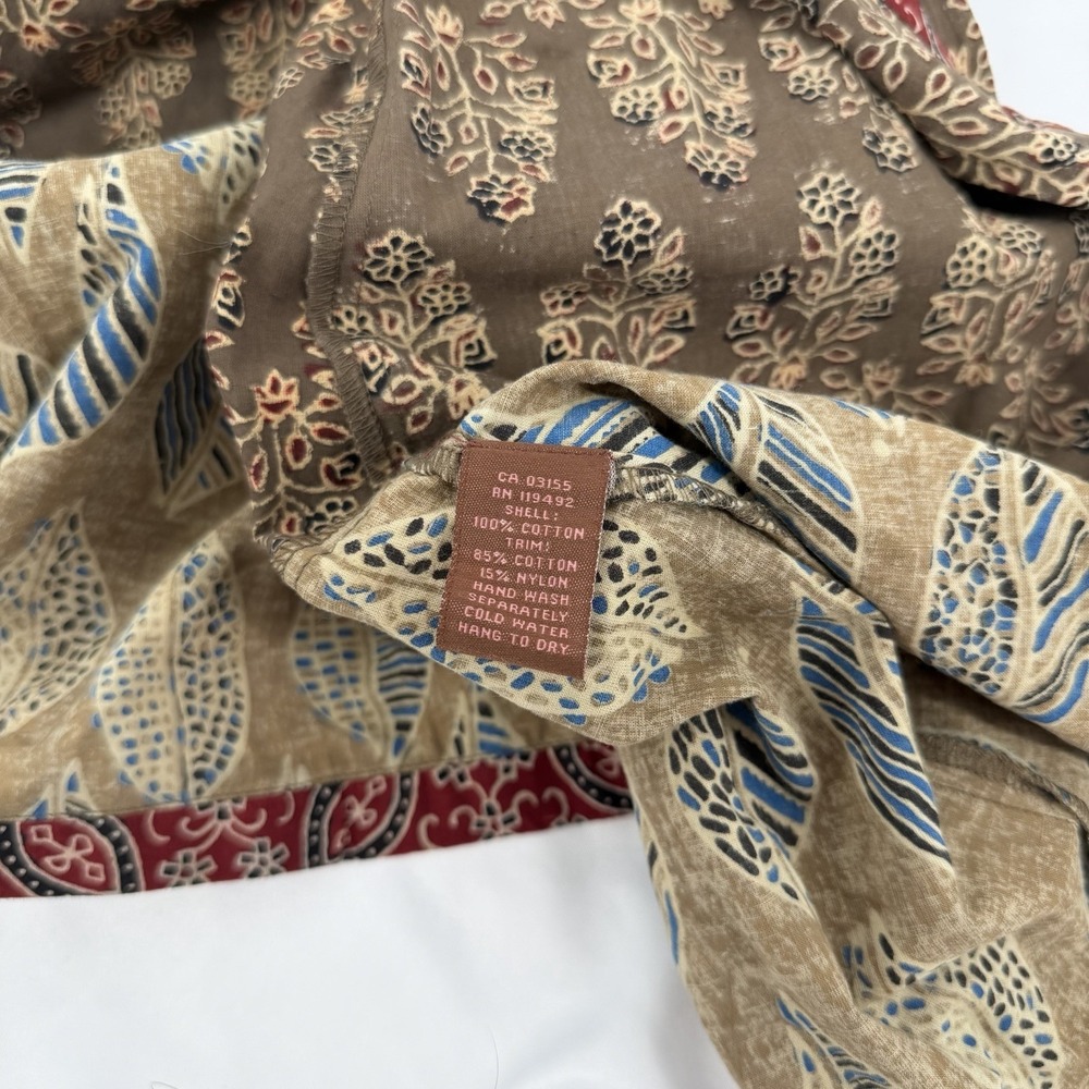 April Cornell XXS Cotton Lace Boho Tie Front Duster Peasant Cottagecore Cardigan - Picture 9 of 9